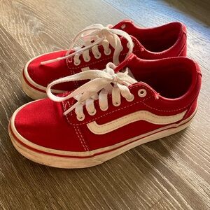 Vans Kids size 13 Red unisex